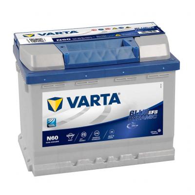 Varta Blue Dynamic EFB N60 560500064D842 akkumulátor, 12V 60Ah 640A J+ EU, magas